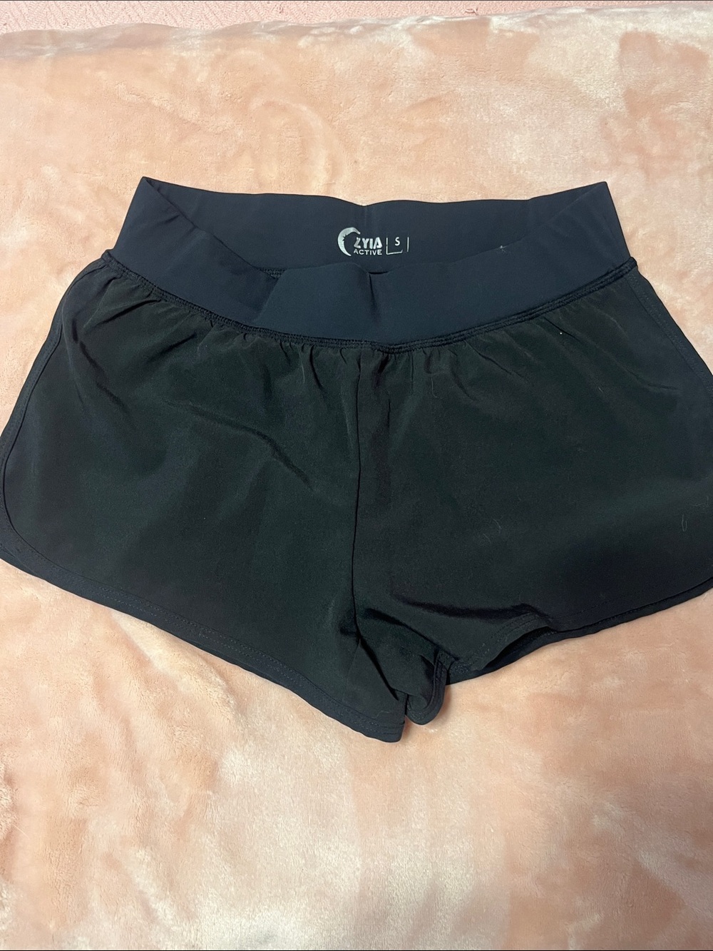 Zyia Active Women's Black Athletic Shorts — Low-Rise Performance